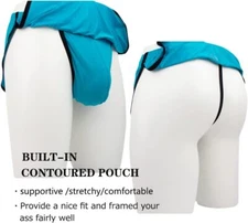 Mens Sexy G-String Shorts Split Side Underwear Pouch Thong Sleepwear Boxers