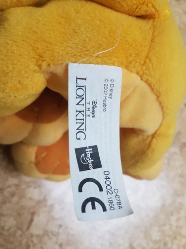 Plüschtier Stofftier Simba König der Löwen Hasbro 2002 mit Geräusch - Bild 4 von 7