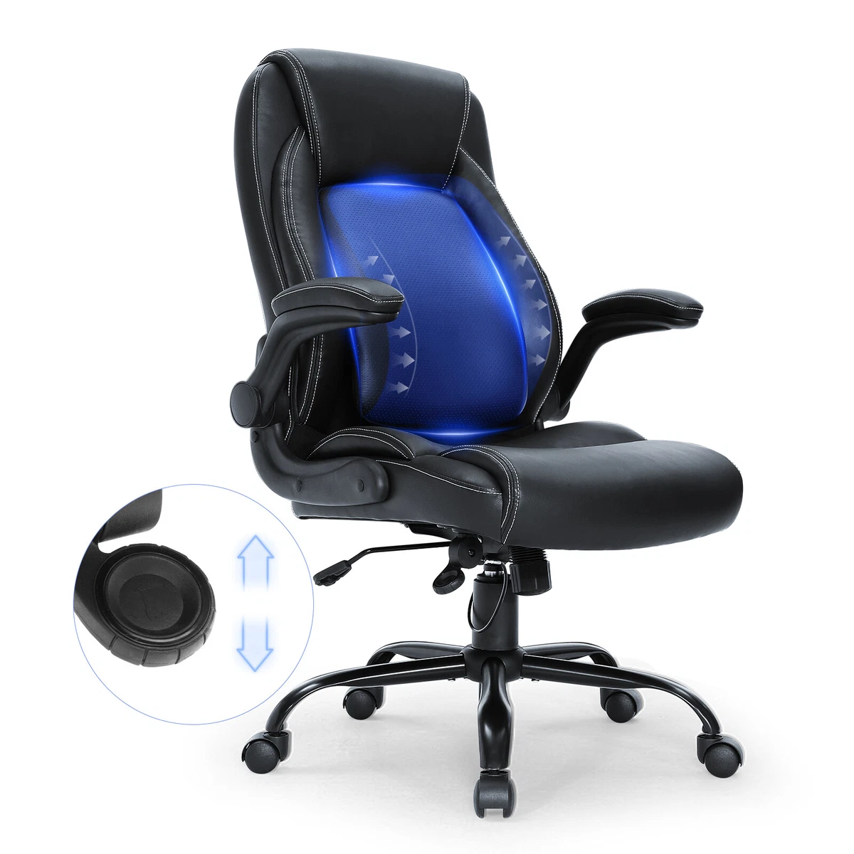 Adjustable lumbar chair outlet