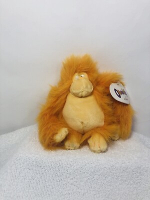 Beatefer Orange Orangutan Plush Toy 6  Tall Excellent Condition With Tags