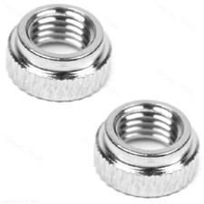 2 Panaracer Schrader to Presta Valve Bike Rim Adapter Nuts Two-Pack