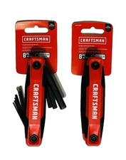 2 Qty CRAFTSMAN Metric Hex Key Set, Folding New ⭐️