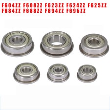 Flanged Miniature Bearings F604 - F695 ZZ Flange Deep Groove Ball Bearing
