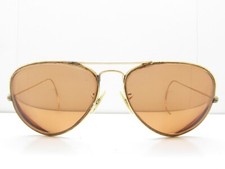 Vtg B L RAY-BAN 1/10 12K GF GOLD FILLED Teardrop AVIATOR EYEGLASSES cable G46