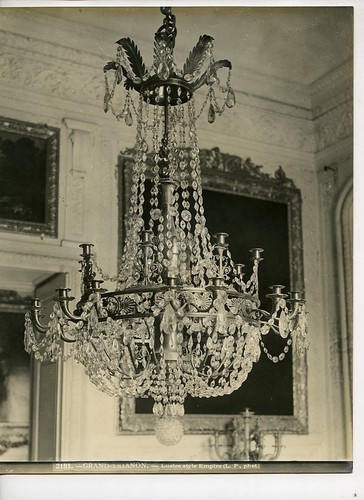 France Versailles Grand Trianon Empire Style Chandelier Old LP Photo 1900 - Picture 3 of 3