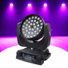 Iverens 36 x 10W RGBW (4in1) LED Zoom Moving Head 360W Wash Stage Light DMX