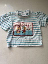 vtg playstuff 9 month striped baby girl top Made In The USA