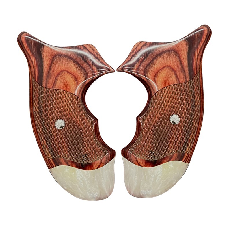 KIMBER K6S DASA GRIPS Checkered Diamond Wood Grip Combat Grip | eBay