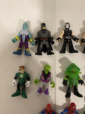 Fisher-Price Imaginext Figure Lot 16 Toys Mostly DC Comics