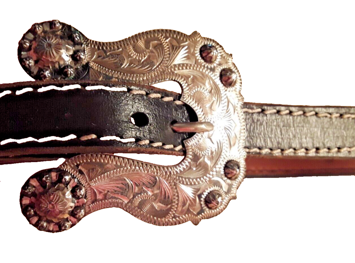 Grande Boucle De Ceinture Art Nouveau En Argent Massif - Aig