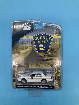 GreenLight Country Roads 2008 Ford Crown Vic Interceptor Car New In Package