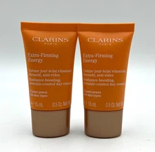 Sealed! 2 Pack Clarins Radiance Boosting Extra Firming Cream~15ml *2=30ml /1 oz