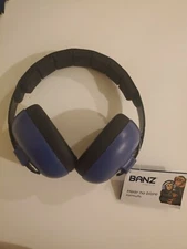 Banz Earmuffs for baby 0-2 yrs NWT Pink with flowers & Peace sign