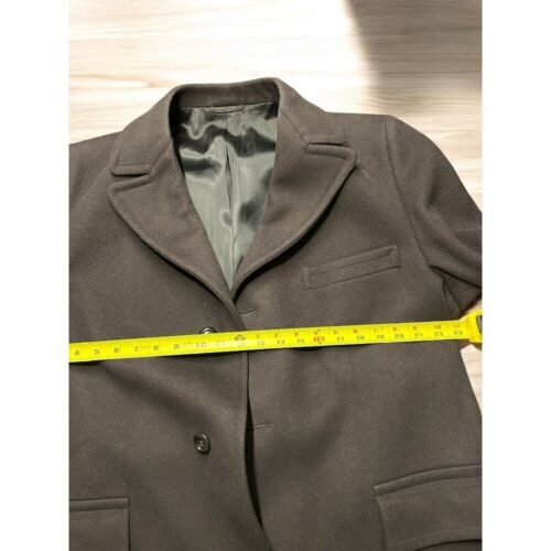 Vintage Pendleton Country Traditionals Wool Overcoat 46L Black USA Made - Picture 6 of 9