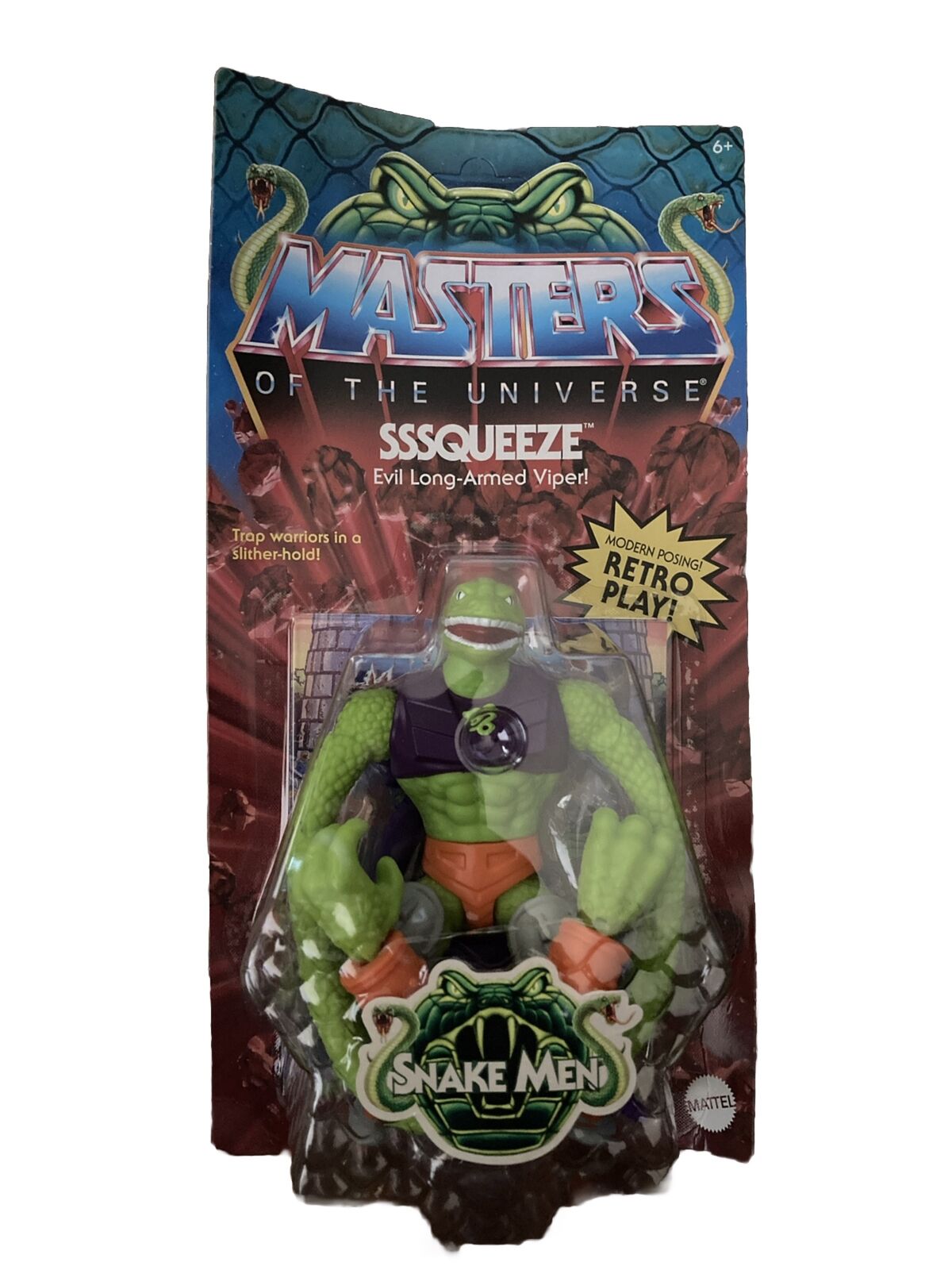 Masters of the Universe Origins Sssqueeze Snake Men Unpunched Retro Mattel 2023