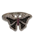 Vintage 925 Sterling Silver 3d Butterfly Ring Size 7
