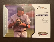RYAN ZIMMERMAN Harrisburg Senators / Nationals 2006 *SILVER* Certified RC xx/200