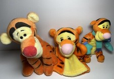 Tigger Disney Plush Winnie the Pooh Lot Of 3 Puppet Mattel Stuffed Animal