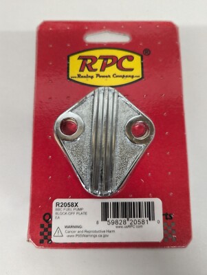 Racing Power R2058X Fuel Pump Blockoff Cast Zinc for Various ...
