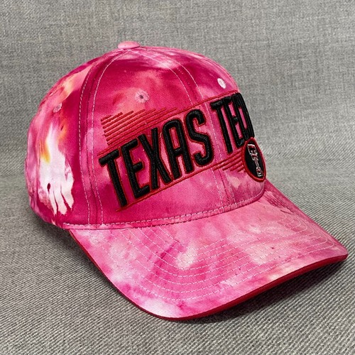 Texas Tech Hat Cap Adult Red Tie Dye College Football Red Raiders Zephyr - Picture 2 of 9