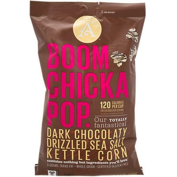2 Angie's 5.5 Ounce Boom Chicka Pop Dark Chocolate Drizzled Sea Salt