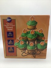 Wilton Halloween Cupcakes N More Dessert Stand Holds 13 Treats/Cupcakes NIB 2006