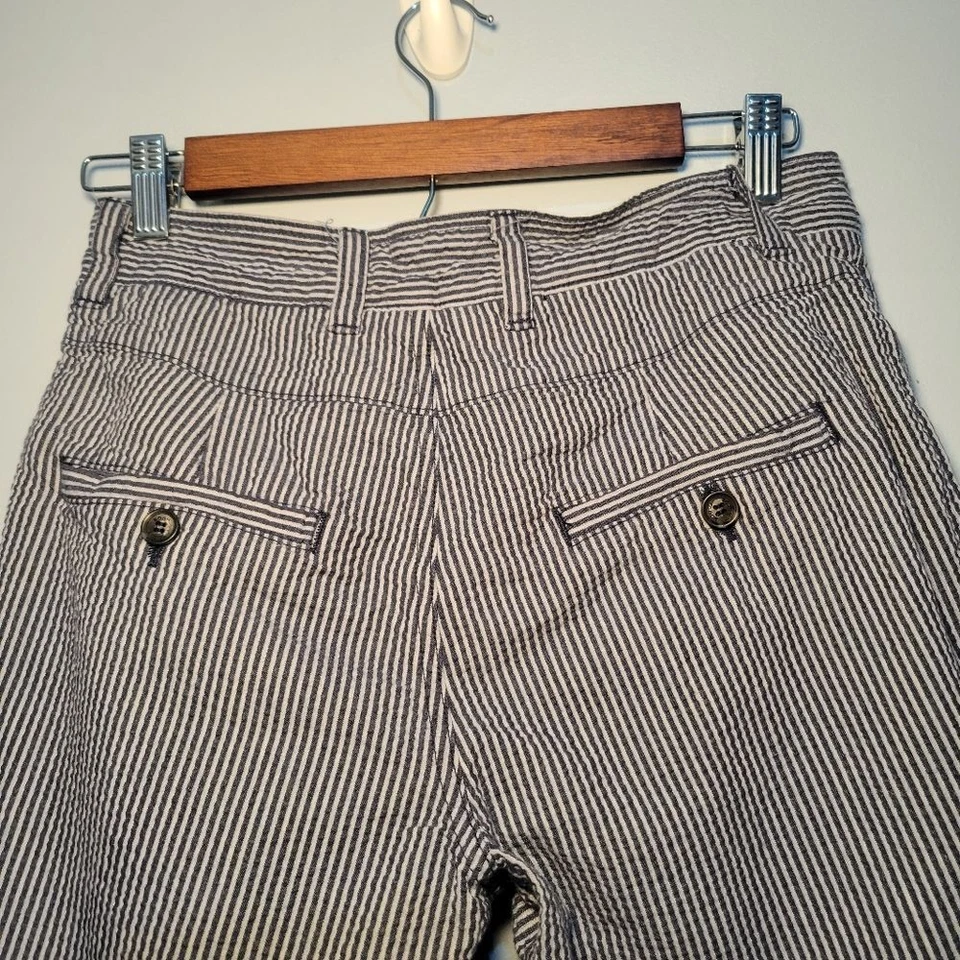 Pantalones Cortos de Algodón Rogue Para Hombres Seersucker Talla 28 Azul/Blanco Hecho en EE. UU. Foto 3 de 4