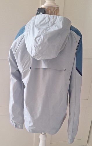 Castore Ladies Coat Jacket Rain Mac Waterproof Grey Blue Size S 10/12 BNWT - Picture 7 of 9