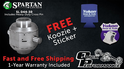 Dana 44 Spartan Locker - 30 Spline - SL D44-30 - w/ Koozie - Posi Axle - D44