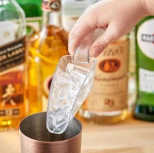 SMALL ICE SCOOP 6 oz CLEAR POLYCARBONATE PLASTIC BAR RESTAURANT FOOD SIX OUNCES