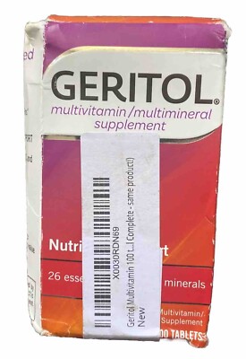 Geritol Multivitamin Nutrition Support Tablets 100 Count