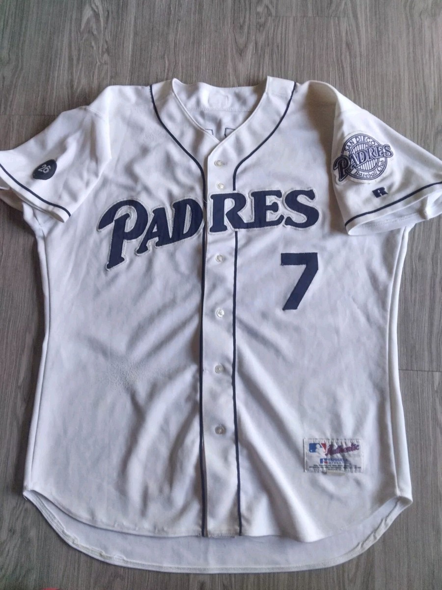 2000 MLB Game Worn Used Russell San Diego Padres Gonzalez Jersey
