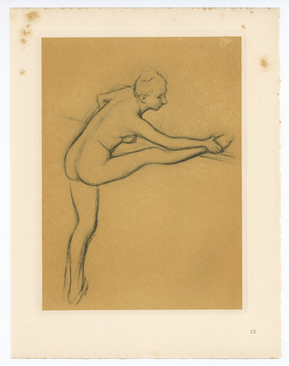 Edgar Degas、DANSEUSE A LA BARRE Edgar Degas, Danseuse a la barre, 1935 | Dawson Cole Fine Art
