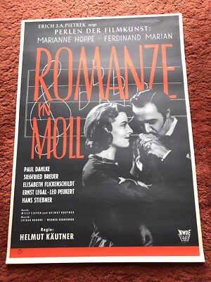 Romanze in Mol Kinoplakat Poster 43x61cm, 1960er, Marianne Hoppe, F. Marin