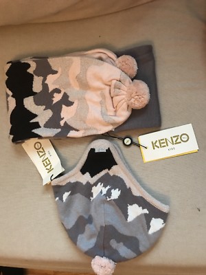 Kenzo Kids NWT Girls gorgeous hat and matching scarf