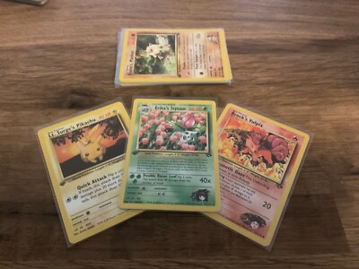 Pokemon WotC 2000 Gym Challenge Set First Edition Karten - Alle Karten NM