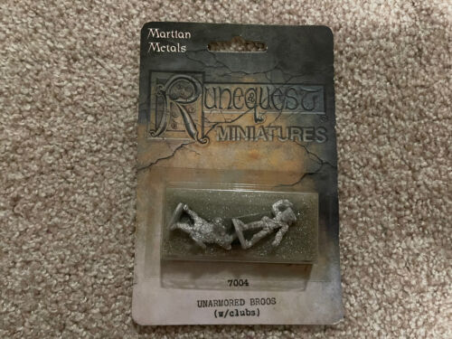 Martian Metals Runequest Miniatures 7004 Unarmored Broos w/ clubs NEW NOS - Picture 1 of 3