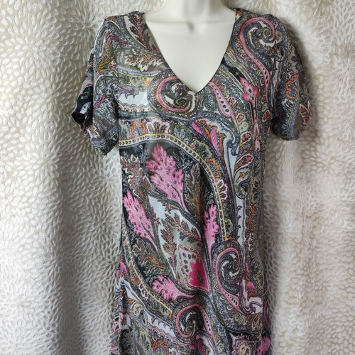 Paramour Wendekleid Größe M Blumen Paisleymuster Kleid leicht Mid - Bild 8 von 18