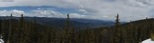 Landscape colorado nature usa panorama trees sky clouds Custom Gaming Mat Desk