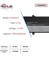 Laptop Battery For Lenovo Yoga Slim 7 15-15IIL 15IMH S750-15 L19C4PF2 L19M4PF2