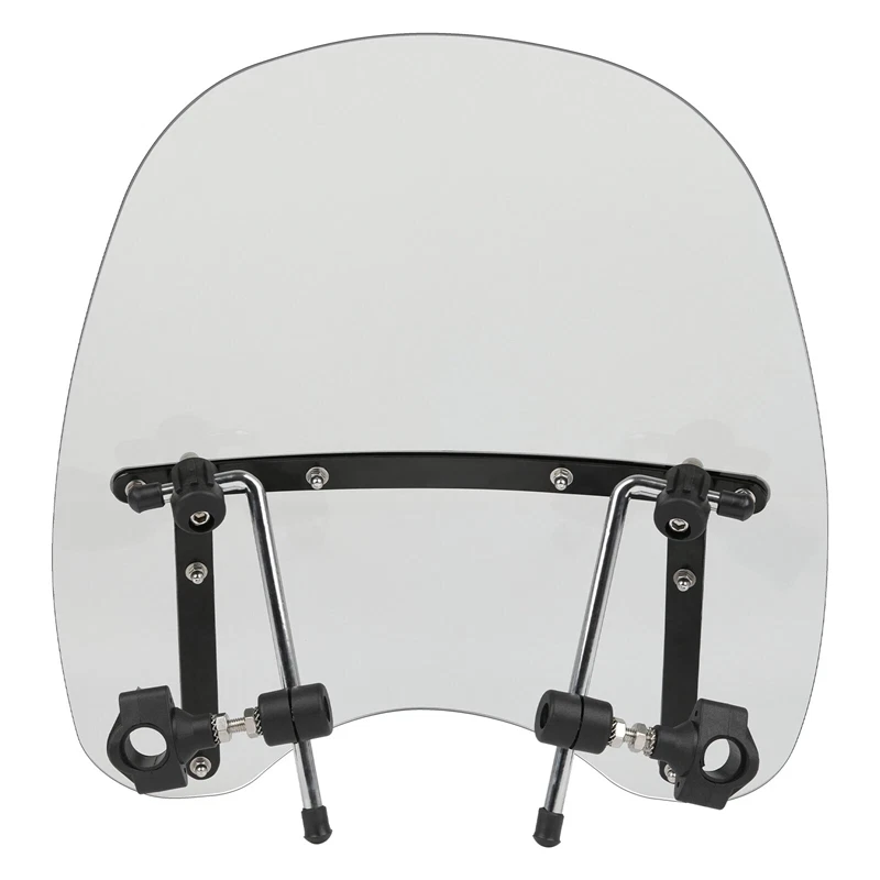 For Honda Kawasaki Suzuki Yamaha Harley 18"x16" Windshield 7/8'' 1'' Handlebar - Image 2 of 4