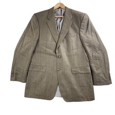 Lauren Ralph Lauren Blazer Mens 42L Brown Herringbone Tweed Sport Coat Jacket