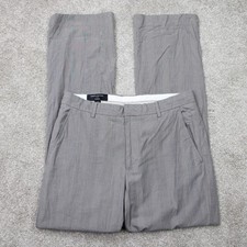 Banana Republic Chino Pants NWT Mens 42x30 Gray Tailored Fit Stretch Poly Lined