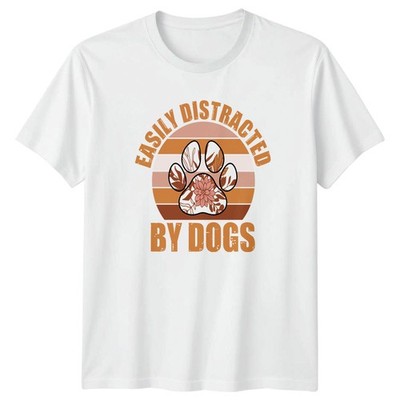 Leicht abgelenkt von Hunden T-Shirt Hundeliebhaber Hunde Geburtstag Geschenk für Sie und Ihn