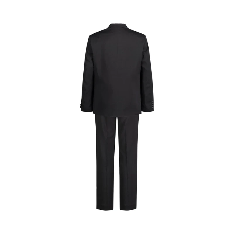 Traje Calvin Klein Chicos Calce Ajustado Elástico Negro 2 Piezas Chaqueta y Pantalones Talla 18 Foto 3 de 3