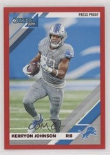 2019 Panini Donruss Press Proof Red Kerryon Johnson #91 0w8