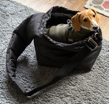 DOGSNUG Air Puppy & Dachshund Dog Carrier RipStop Extra Sturdy Base Black & bag