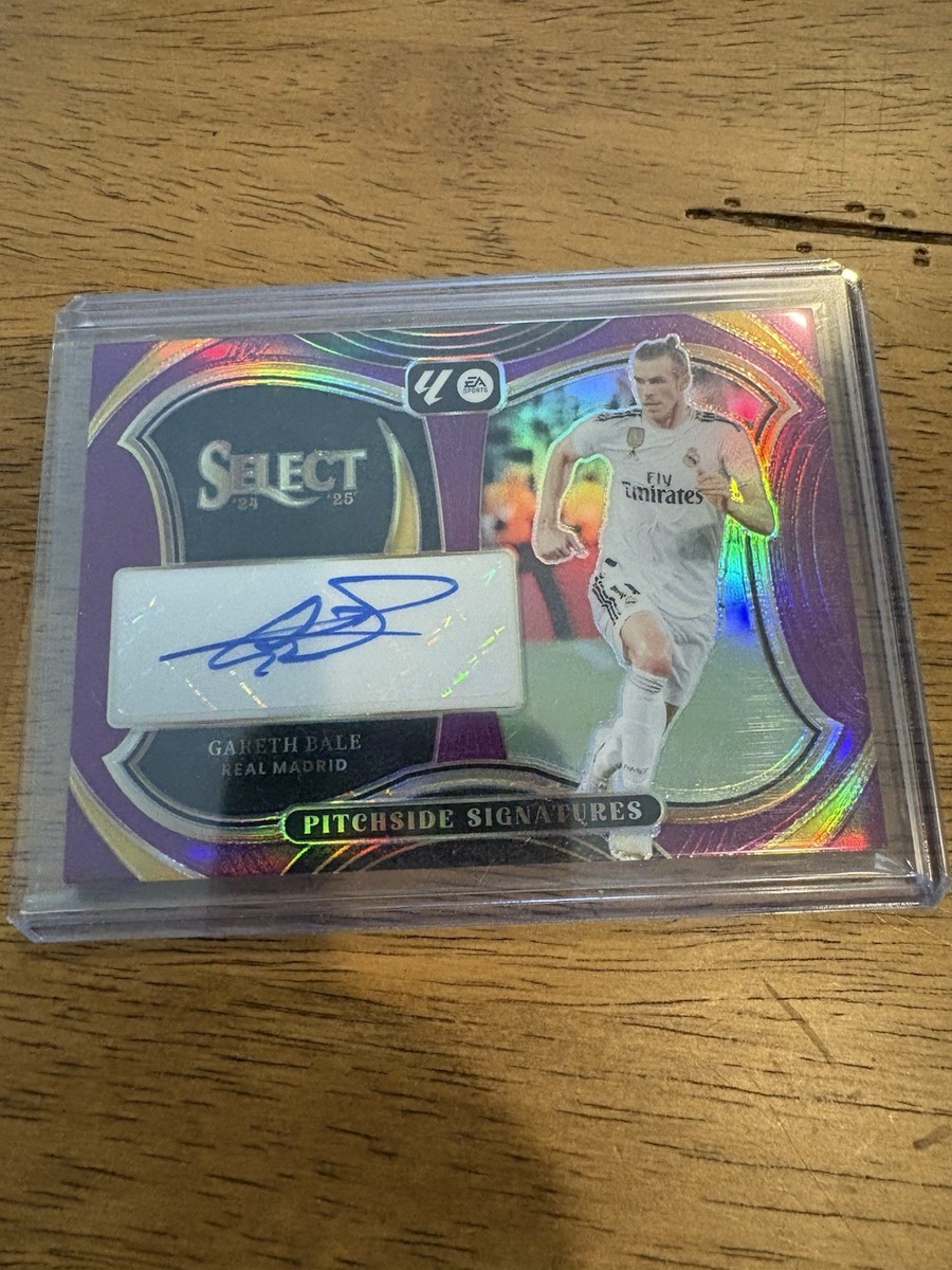 スポーツ選手 PANINI SELECT GARETH BALE 2024-25 Panini Select La Liga Gareth Bale Purple Pitchside