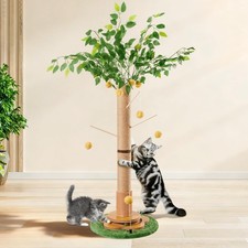 New 45" Tall Cat Scratching Post with Sisal Rope for Indoor Cats Adults Kittens