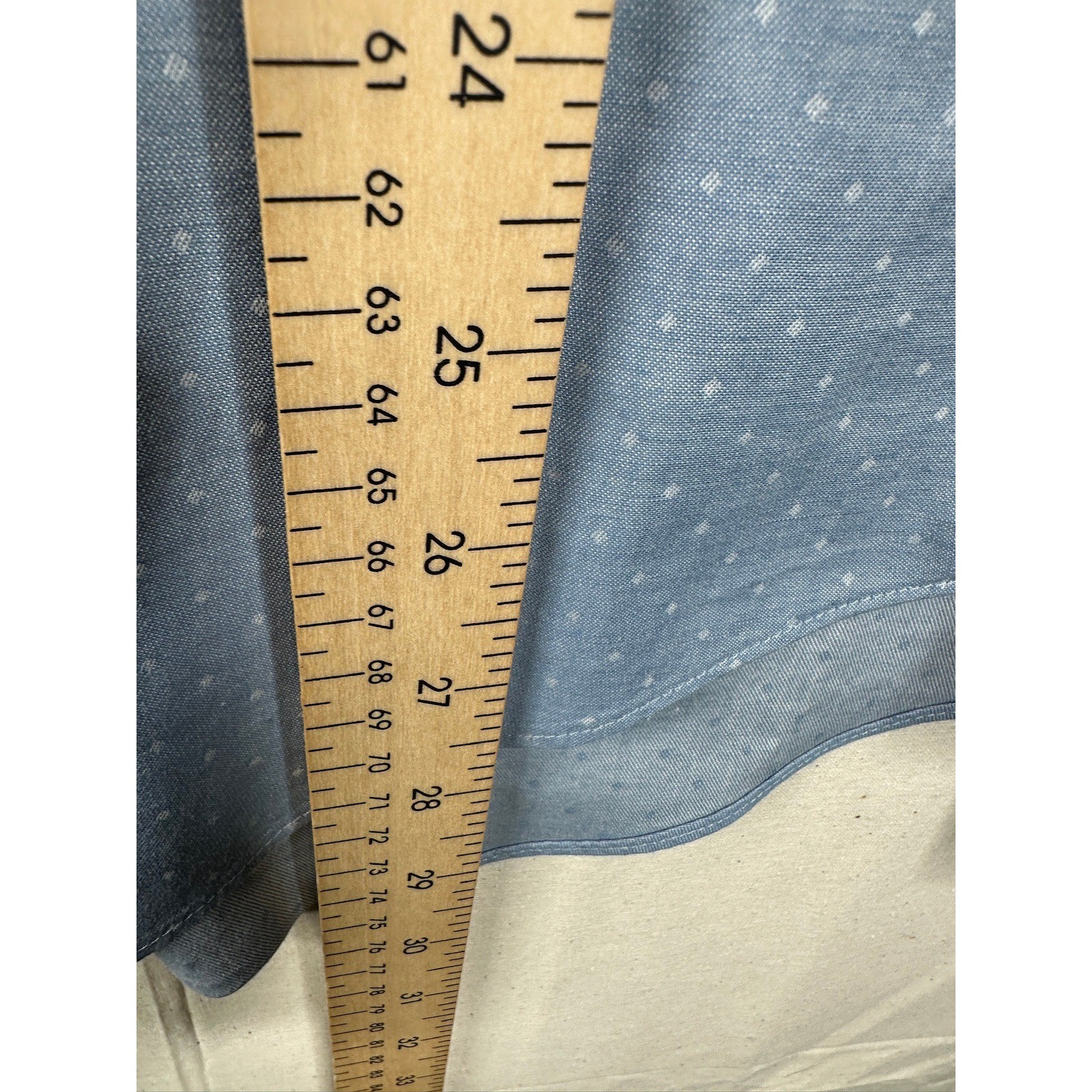 Michael Kors Mens Slim Fit Stretch Polka Dot Button Down Shirt size Large (16) thumbnail 6